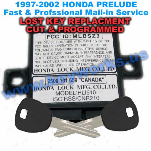 Honda Prelude (1997-2002) Key Replacement